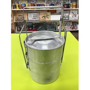 VINTAGE Aluminium Tiffin Lunchbox | Franklin Ware | 3 Layers
