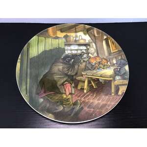 Wedgwood Wind In The Willows Display Plate | Breakfast At Mr Badger's | Eric Kincaid 