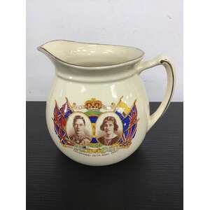 VINTAGE Empire England 1937 Coronation Jug King George Queen Elizabeth 