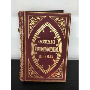 ANTIQUE 1881 Gothic Architecture by Thomas Rickman | 7th Edition | HC Book 