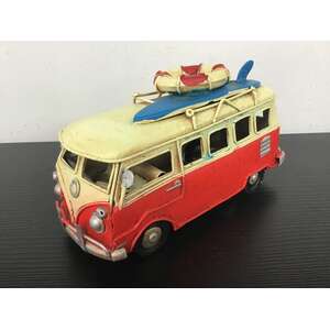 Small VW Combi Van Metal Model | 9.5 cm Tall 
