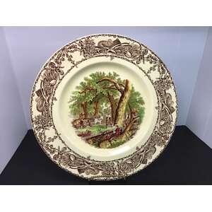 VINTAGE Royal Staffordshire Rural Scenes Plate | 27 cm Diameter