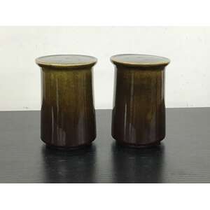 MCM Mikasa Dimension Impact Stoneware Salt & Pepper Shakers | Japan 