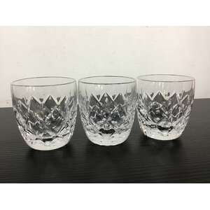 Webb Corbett Crystal Nip Glasses x 3 