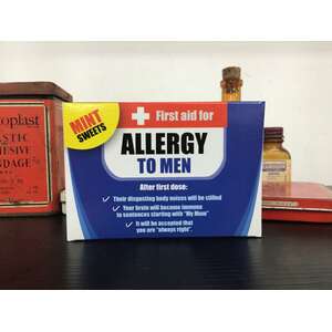Allergy To Men Sweet First Aid Mints | Peppermint | Novelty Gift