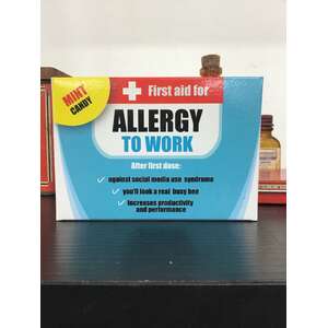 Allergy To Work Sweet First Aid Mints | Peppermint | Novelty Gift