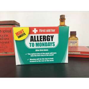 Allergy To Mondays Sweet First Aid Mints | Peppermint | Novelty Gift
