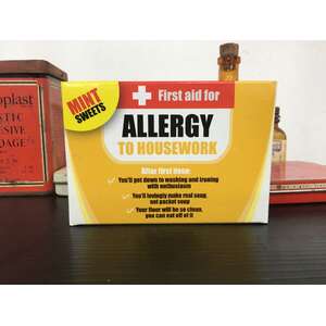 Allergy To Housework Sweet First Aid Mints | Peppermint | Novelty Gift